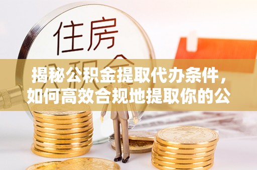 港口揭秘公积金提取代办条件，如何高效合规地提取你的公积金
