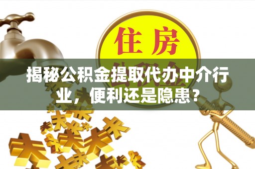 港口揭秘公积金提取代办中介行业，便利还是隐患？