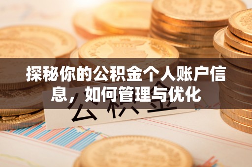 港口探秘你的公积金个人账户信息，如何管理与优化