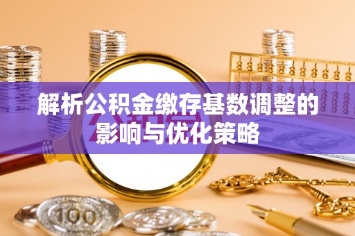 港口解析公积金缴存基数调整的影响与优化策略