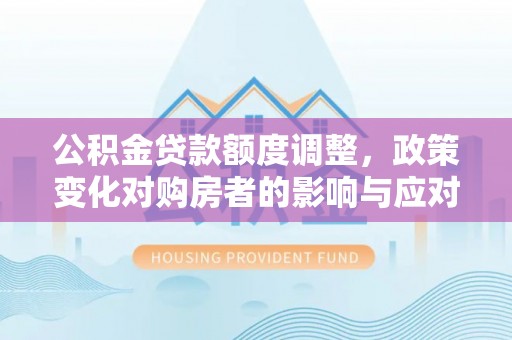 港口公积金贷款额度调整，政策变化对购房者的影响与应对策略