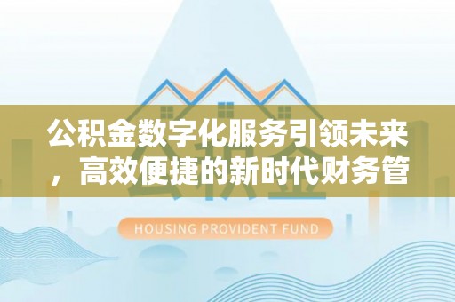 港口公积金数字化服务引领未来，高效便捷的新时代财务管理