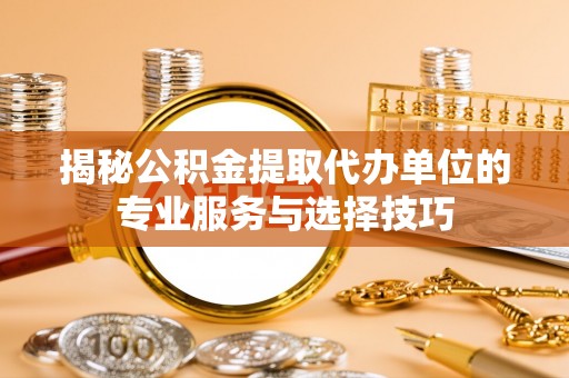 港口揭秘公积金提取代办单位的专业服务与选择技巧