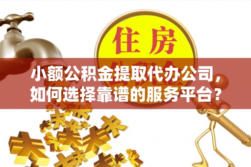 港口小额公积金提取代办公司，如何选择靠谱的服务平台？