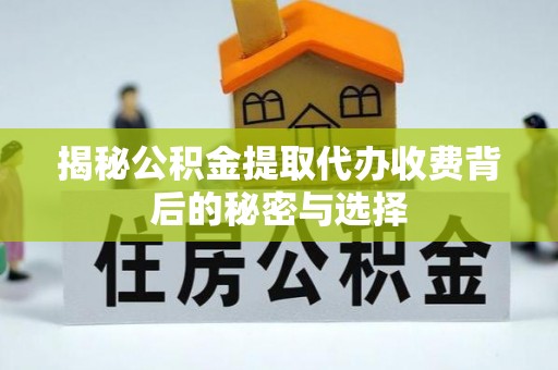 港口揭秘公积金提取代办收费背后的秘密与选择