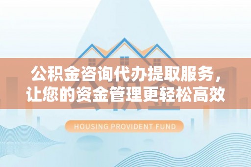 港口公积金咨询代办提取服务，让您的资金管理更轻松高效