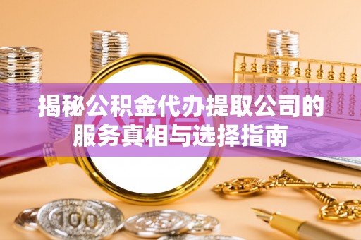 港口揭秘公积金代办提取公司的服务真相与选择指南