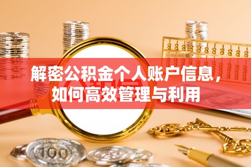 港口解密公积金个人账户信息，如何高效管理与利用
