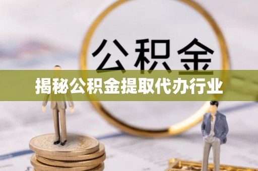 港口揭秘公积金提取代办行业
