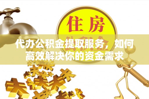 港口代办公积金提取服务，如何高效解决你的资金需求