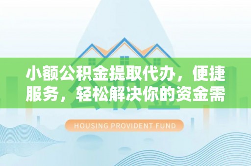 港口小额公积金提取代办，便捷服务，轻松解决你的资金需求