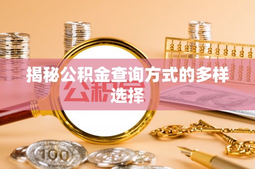 港口揭秘公积金查询方式的多样选择