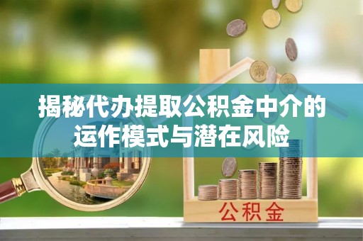 港口揭秘代办提取公积金中介的运作模式与潜在风险