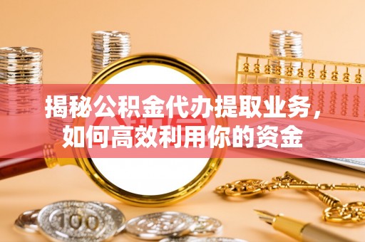 港口揭秘公积金代办提取业务，如何高效利用你的资金