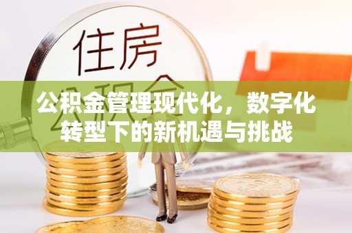 港口公积金管理现代化，数字化转型下的新机遇与挑战