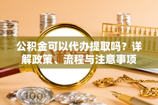 港口公积金可以代办提取吗？详解政策、流程与注意事项
