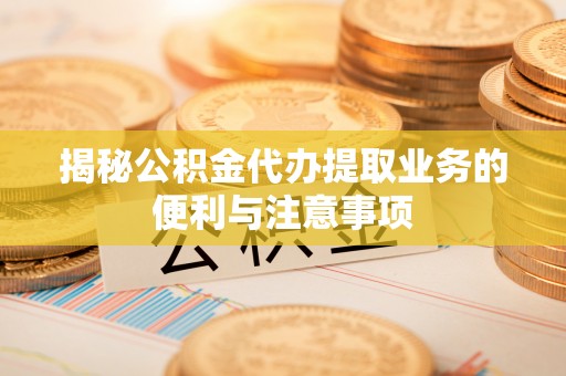 港口揭秘公积金代办提取业务的便利与注意事项